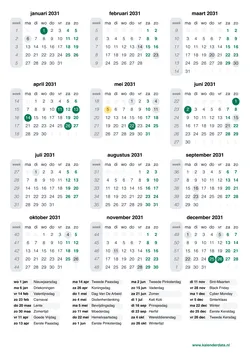 kalender 2031