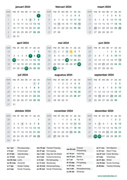 kalender 2034